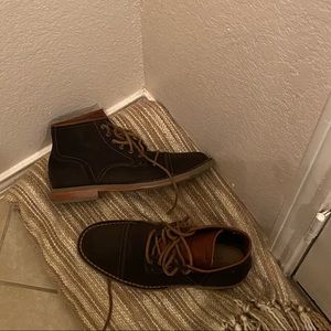 Cole Haan Suede Brown Ankle Boots